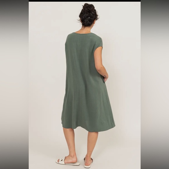 38 Fabulous MIDI Linen Blend Dress - Picture 6 of 6